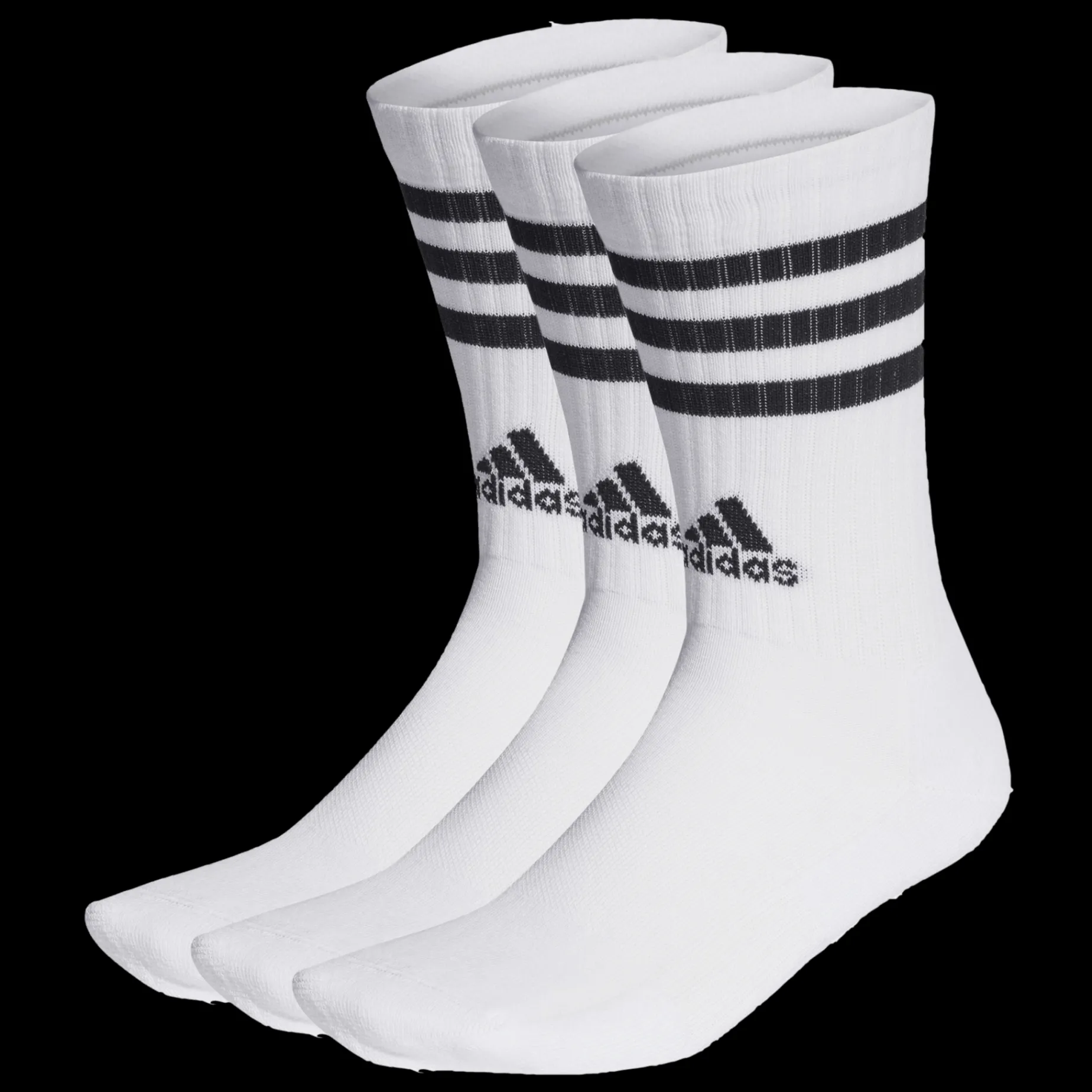 3-Stripes Cushioned Crew Socks 3 Pairs, Tennisstrumpor, Unisex