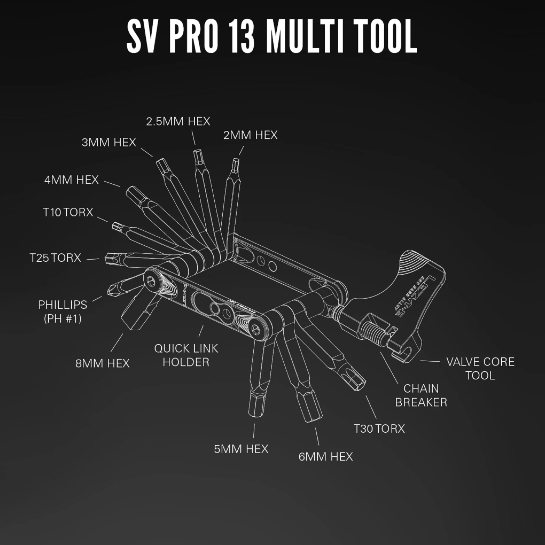 Sv Pro 13 Multitool, Multiverktyg, Cykel