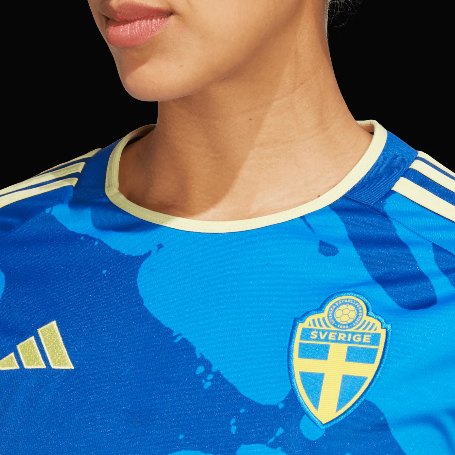 Sweden Away Jersey Women / World Cup 2 023 Fotbollsdrakt, Dam