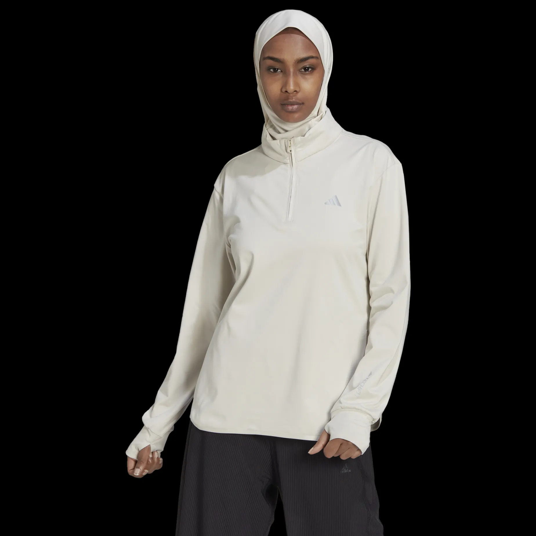 Techfit Warm Quarter-Zip Training Top, Traningstroja Dam