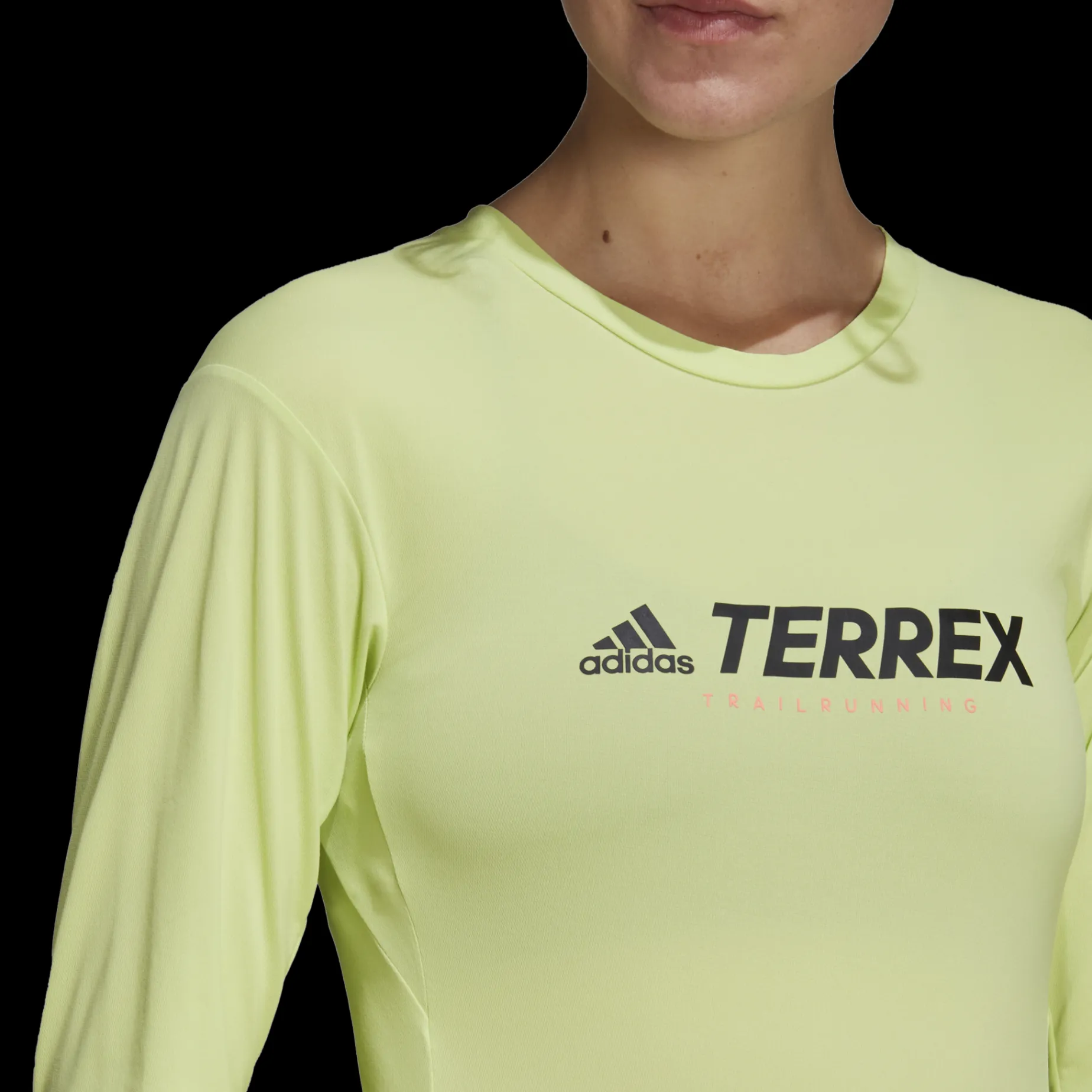 Terrex Primeblue Trail Longsleeve, Traningstroja Dam