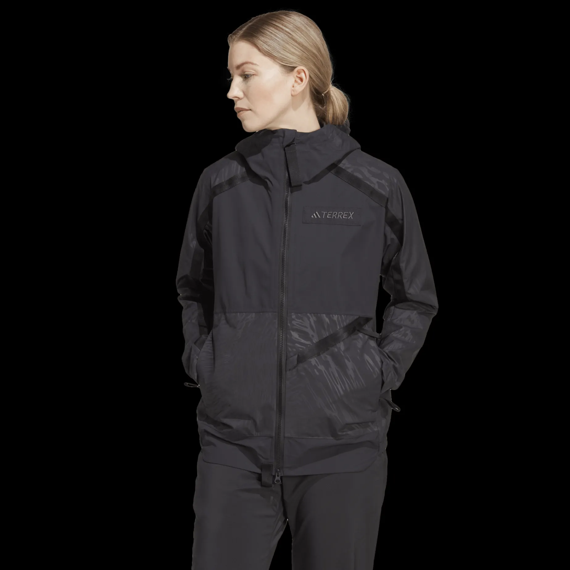 Terrex Utilitas Rain.Rdy 2,5 Layer Jacket, Regnjacka, Dam