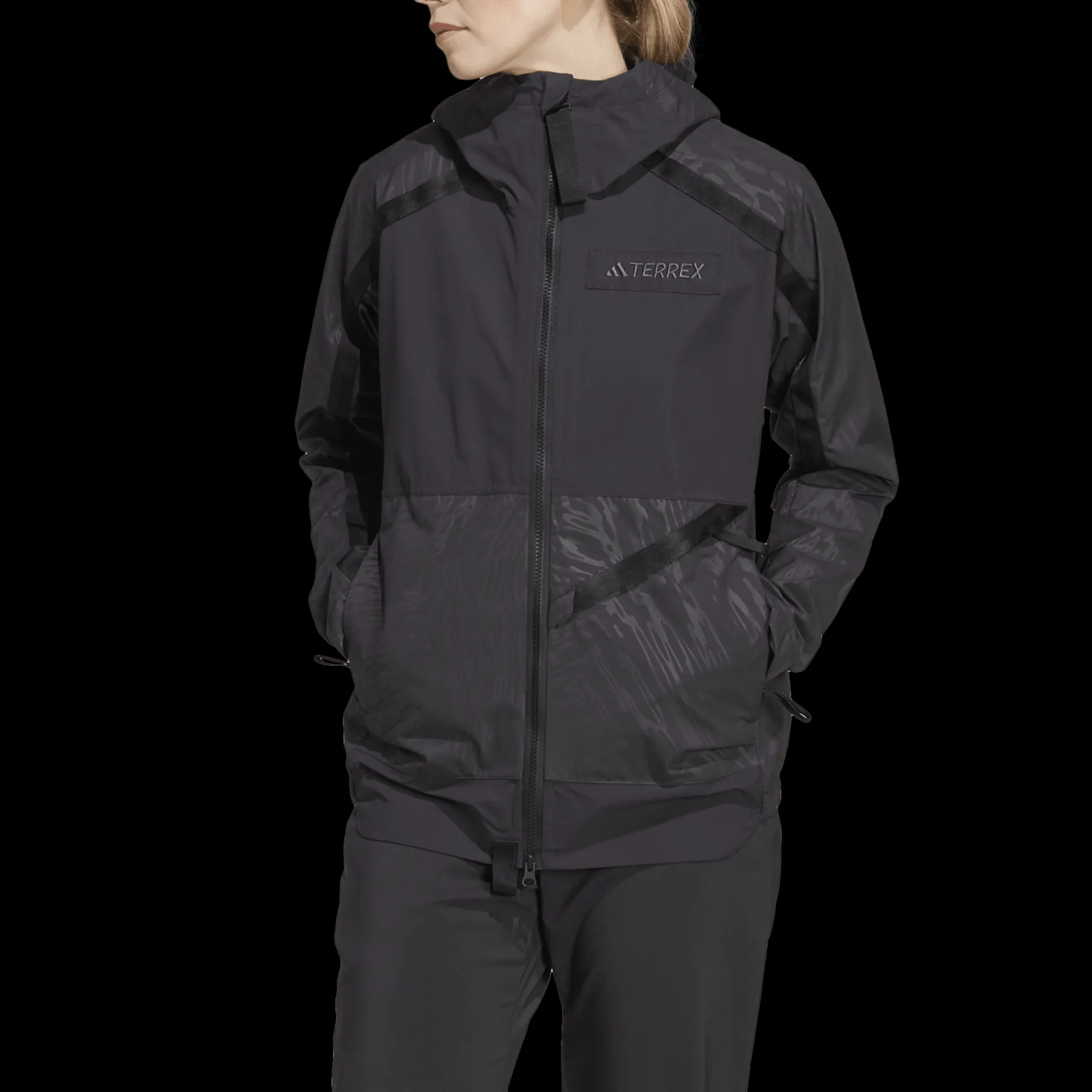 Terrex Utilitas Rain.Rdy 2,5 Layer Jacket, Regnjacka, Dam