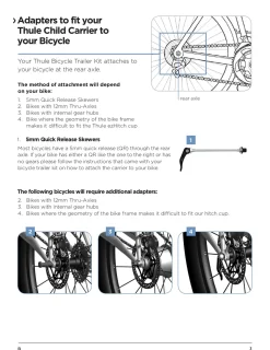 Thule Shimano E-Thru Axle Adapter, Cykelvagnsadapter