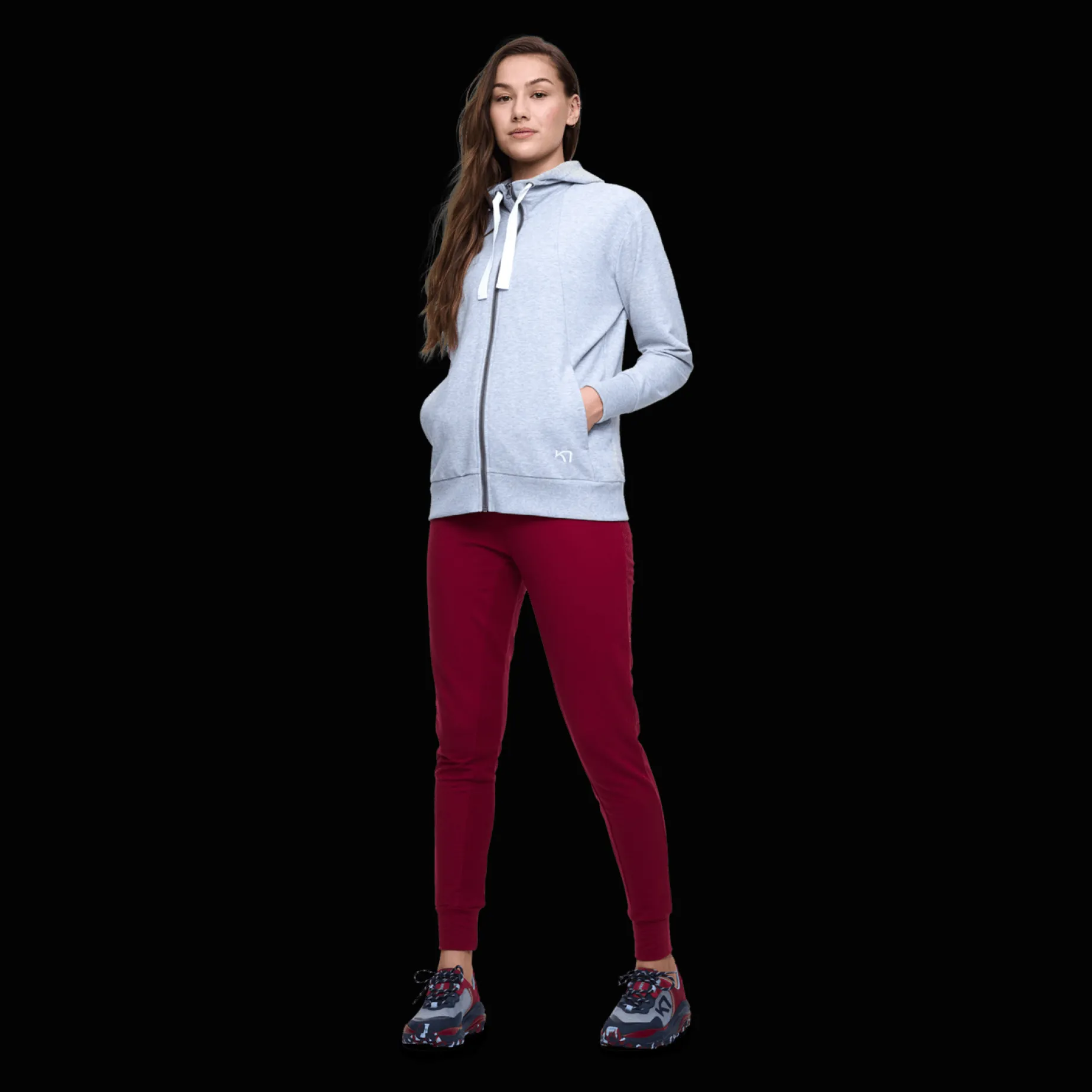 Traa Lounge Full Zip Hoodie, Huvjacka, Dam