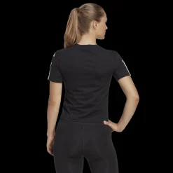 Train Essentials Train Cotton 3-Stripes Crop T-Shirt, T-Shirt, Dam