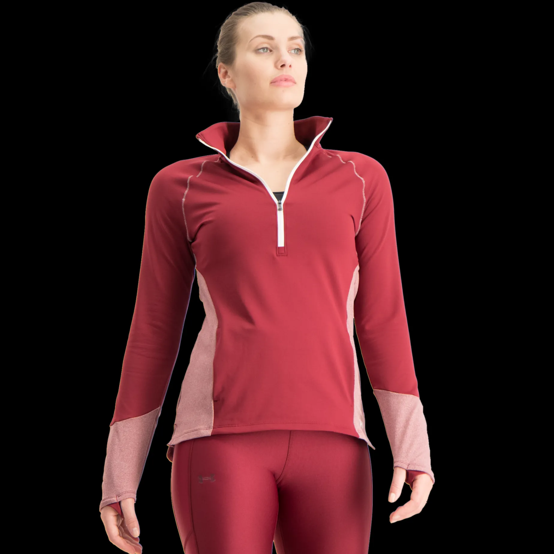 Ua Coldgear 1/2 Zip, Traningstroja Dam