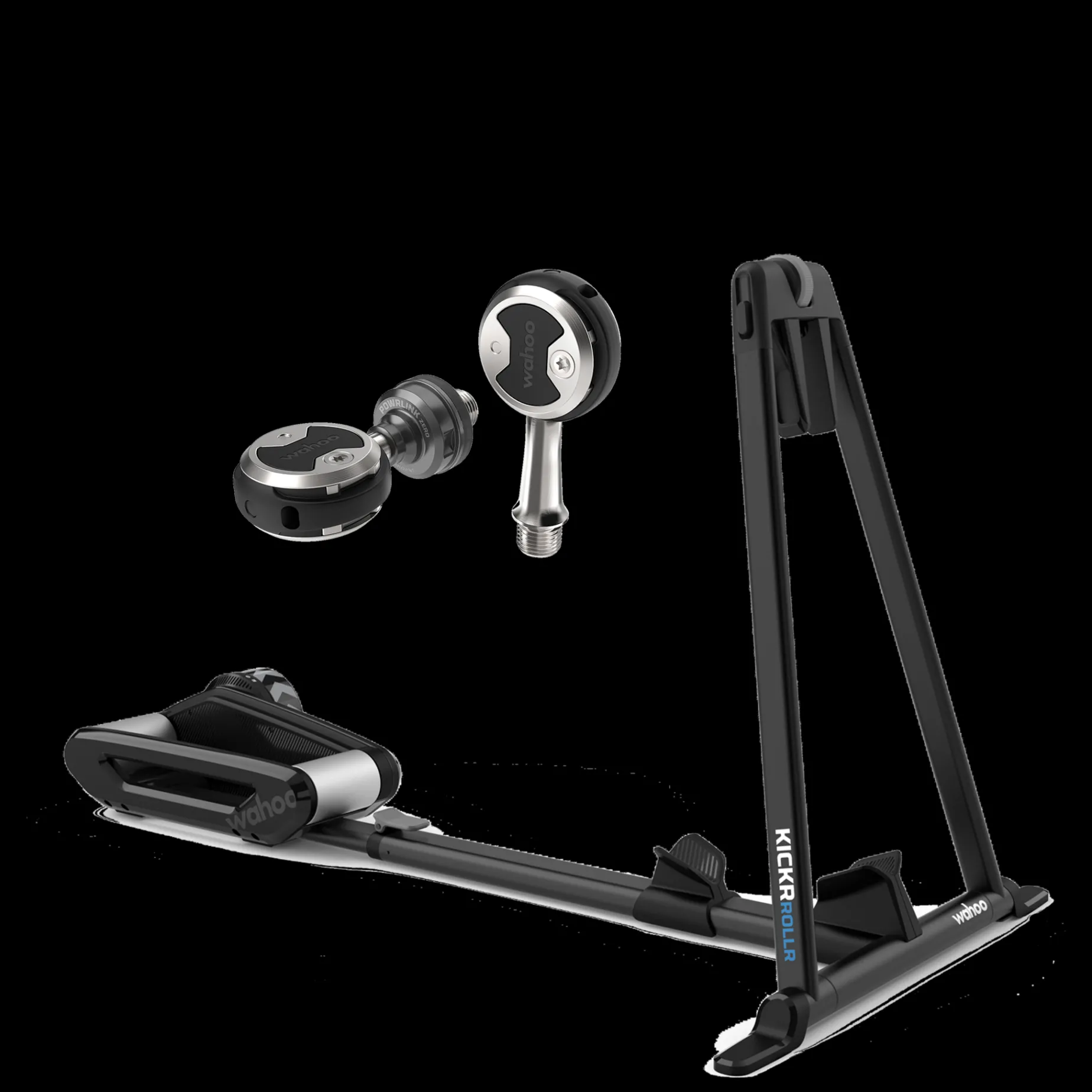 Wahoo Kickr Rollr Powerlink Zero Left Sided Bundle, Cykelrulle + Kraftpedaler