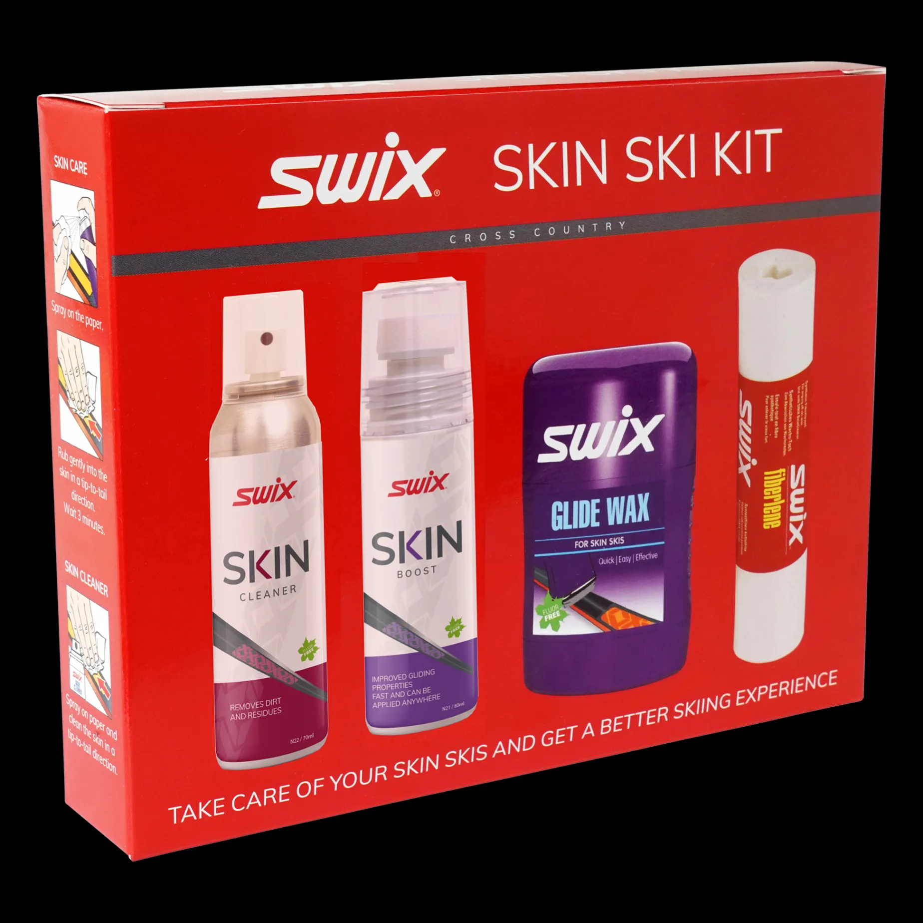Wax Kit P15N Swix Skin Care Set 23/24, Underhallssats For Stighudsskidor