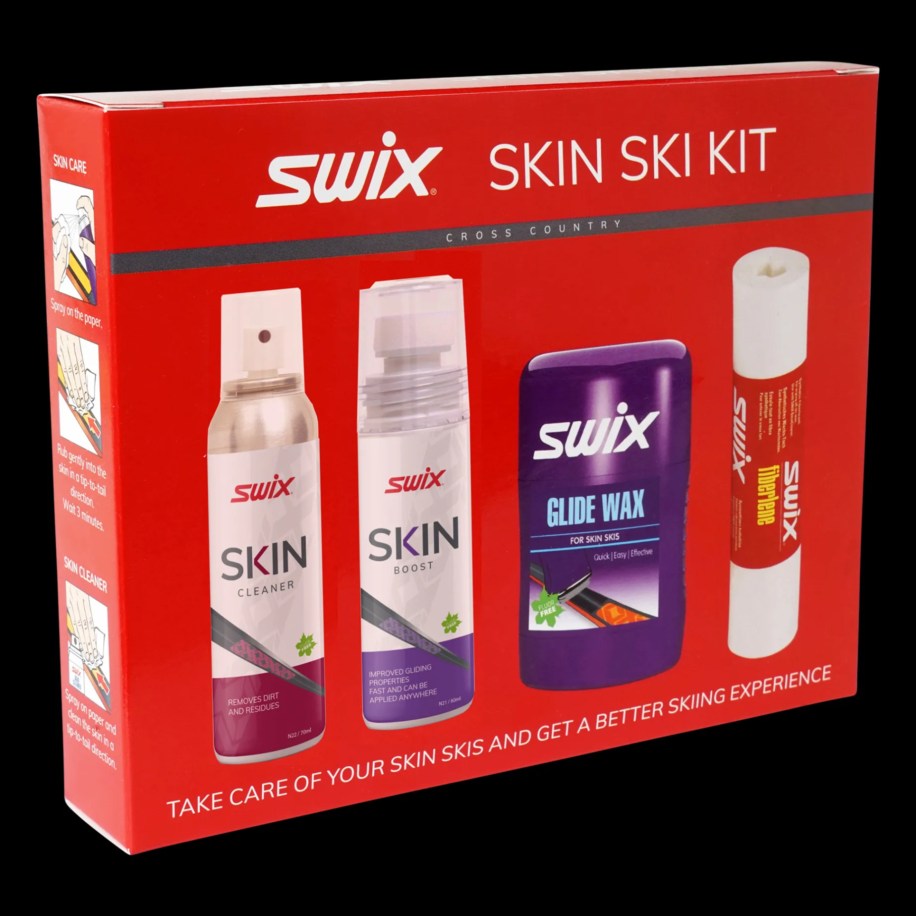 Wax Kit P15N Swix Skin Care Set 23/24, Underhallssats For Stighudsskidor