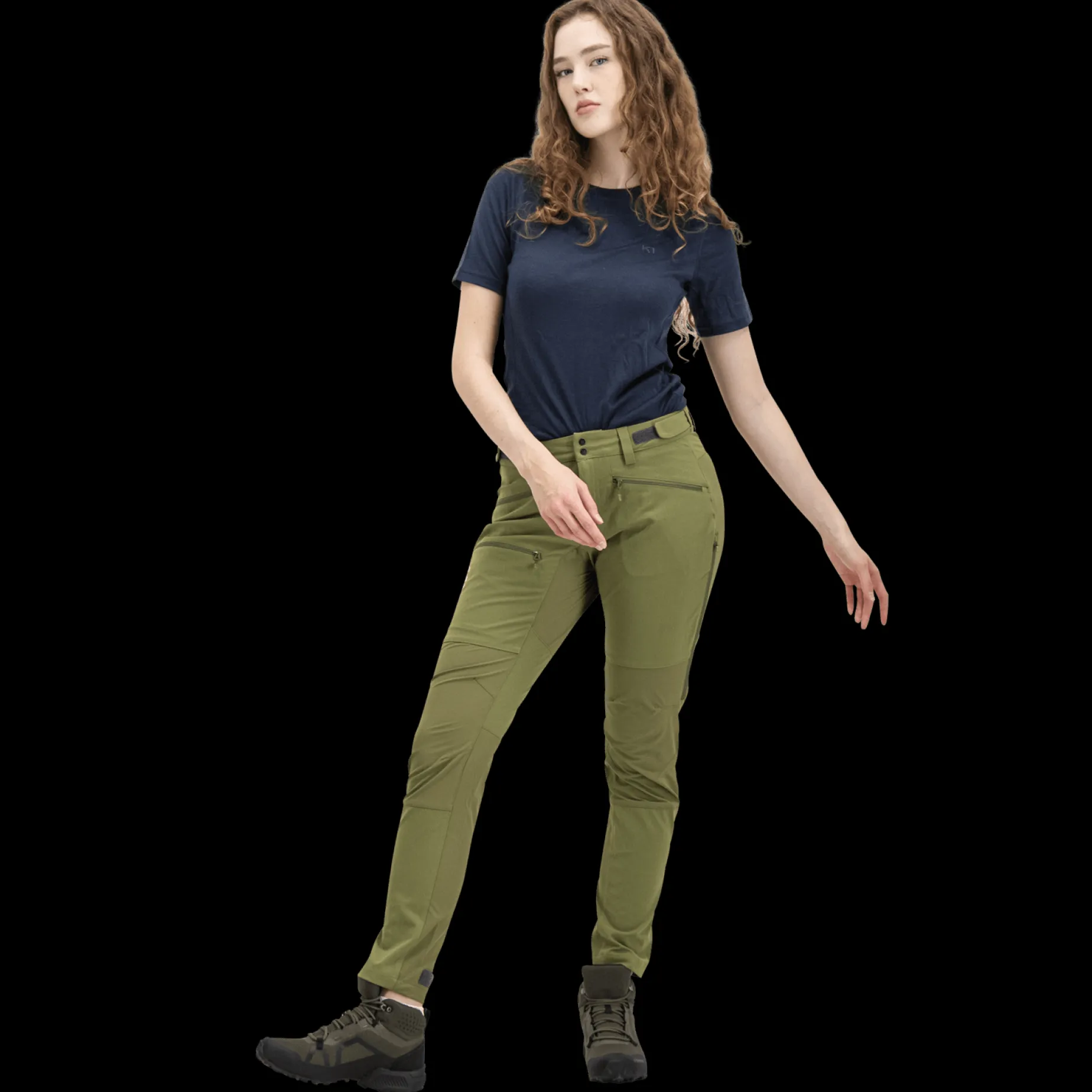 Zircon Slim Pant, Softshellbyxor, Vandringsbyxor, Dam